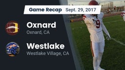 Recap: Oxnard  vs. Westlake  2017