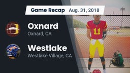 Recap: Oxnard  vs. Westlake  2018