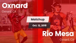 Matchup: Oxnard  vs. Rio Mesa  2018