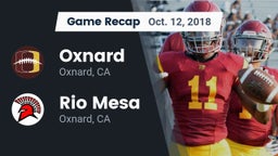Recap: Oxnard  vs. Rio Mesa  2018
