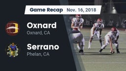 Recap: Oxnard  vs. Serrano  2018