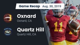 Recap: Oxnard  vs. Quartz Hill  2019