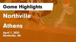 Northville  vs Athens  Game Highlights - April 7, 2022