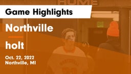 Northville  vs holt  Game Highlights - Oct. 22, 2022