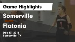 Somerville  vs Flatonia  Game Highlights - Dec 13, 2016