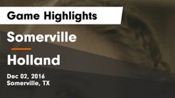 Somerville  vs Holland  Game Highlights - Dec 02, 2016