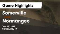 Somerville  vs Normangee  Game Highlights - Jan 13, 2017