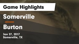 Somerville  vs Burton  Game Highlights - Jan 27, 2017