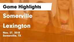 Somerville  vs Lexington  Game Highlights - Nov. 27, 2018