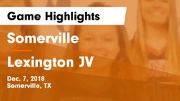 Somerville  vs Lexington JV Game Highlights - Dec. 7, 2018