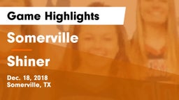 Somerville  vs Shiner  Game Highlights - Dec. 18, 2018