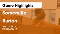 Somerville  vs Burton  Game Highlights - Jan. 29, 2019