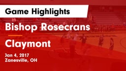 Bishop Rosecrans  vs Claymont  Game Highlights - Jan 4, 2017