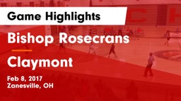 Bishop Rosecrans  vs Claymont  Game Highlights - Feb 8, 2017