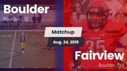 Matchup: Boulder  vs. Fairview  2018