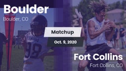 Matchup: Boulder  vs. Fort Collins  2020