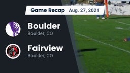 Recap: Boulder  vs. Fairview  2021