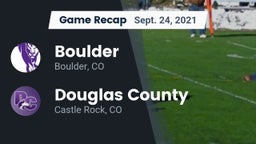 Recap: Boulder  vs. Douglas County  2021