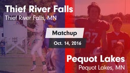 Matchup: Thief River Falls vs. Pequot Lakes  2016