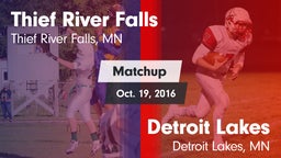 Matchup: Thief River Falls vs. Detroit Lakes  2016