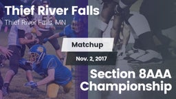 Matchup: Thief River Falls vs. Section 8AAA Championship 2017