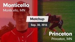 Matchup: Monticello High vs. Princeton  2016