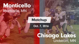 Matchup: Monticello High vs. Chisago Lakes  2016