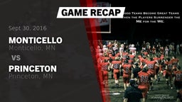 Recap: Monticello  vs. Princeton  2016