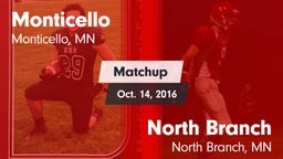 Matchup: Monticello High vs. North Branch  2016