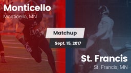 Matchup: Monticello High vs. St. Francis  2017