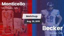 Matchup: Monticello vs. Becker  2019