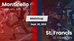 Matchup: Monticello vs. St. Francis  2019