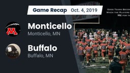 Recap: Monticello  vs. Buffalo  2019