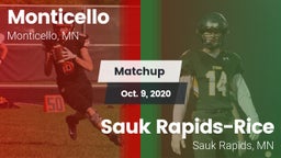 Matchup: Monticello vs. Sauk Rapids-Rice  2020