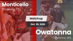 Matchup: Monticello vs. Owatonna  2020