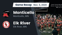 Recap: Monticello  vs. Elk River  2020