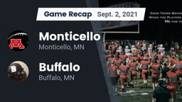 Recap: Monticello  vs. Buffalo  2021