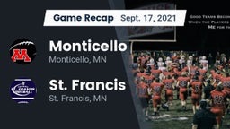 Recap: Monticello  vs. St. Francis  2021