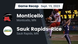 Recap: Monticello  vs. Sauk Rapids-Rice  2023