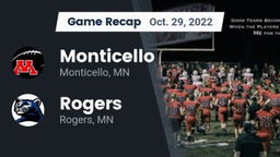 Recap: Monticello  vs. Rogers  2022