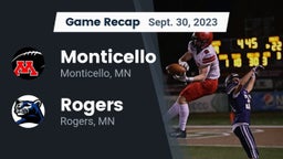 Recap: Monticello  vs. Rogers  2023