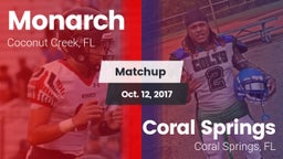 Matchup: Monarch  vs. Coral Springs  2017