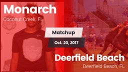 Matchup: Monarch  vs. Deerfield Beach  2017