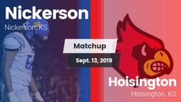 Matchup: Nickerson High vs. Hoisington  2019