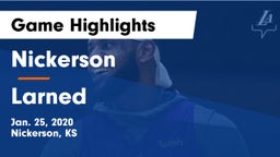 Nickerson  vs Larned  Game Highlights - Jan. 25, 2020