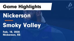 Nickerson  vs Smoky Valley  Game Highlights - Feb. 18, 2020