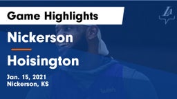 Nickerson  vs Hoisington  Game Highlights - Jan. 15, 2021