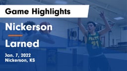 Nickerson  vs Larned  Game Highlights - Jan. 7, 2022