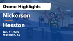 Nickerson  vs Hesston  Game Highlights - Jan. 11, 2022