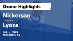 Nickerson  vs Lyons  Game Highlights - Feb. 7, 2023